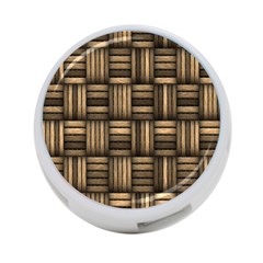 Brown Weaving Texture, Macro, Brown Wickerwork 4-port Usb Hub (one Side) by nateshop