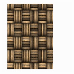 Brown Weaving Texture, Macro, Brown Wickerwork Large Garden Flag (two Sides) by nateshop