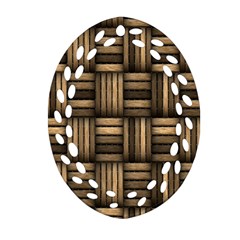 Brown Weaving Texture, Macro, Brown Wickerwork Ornament (oval Filigree) by nateshop