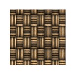 Brown Weaving Texture, Macro, Brown Wickerwork Square Satin Scarf (30  x 30 ) Front