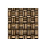 Brown Weaving Texture, Macro, Brown Wickerwork Satin Bandana Scarf 22  x 22  Front