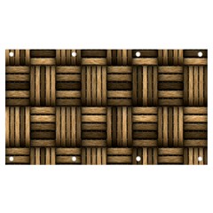 Brown Weaving Texture, Macro, Brown Wickerwork Banner And Sign 7  X 4  by nateshop