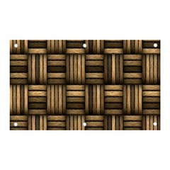 Brown Weaving Texture, Macro, Brown Wickerwork Banner And Sign 5  X 3  by nateshop