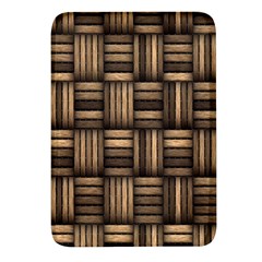 Brown Weaving Texture, Macro, Brown Wickerwork Rectangular Glass Fridge Magnet (4 Pack) by nateshop