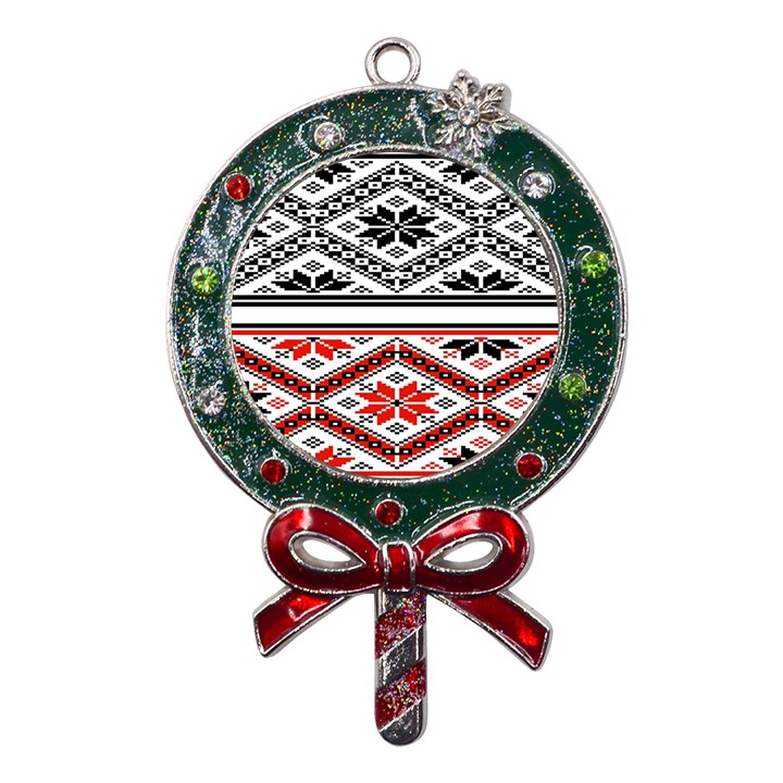 Bulgarian Metal X Mas Lollipop with Crystal Ornament