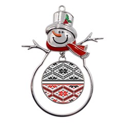 Bulgarian Metal Snowman Ornament by nateshop