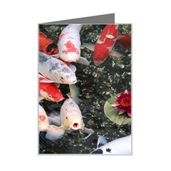 Koi Fish Nature Mini Greeting Card by Ndabl3x