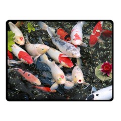 Koi Fish Nature Fleece Blanket (small) by Ndabl3x