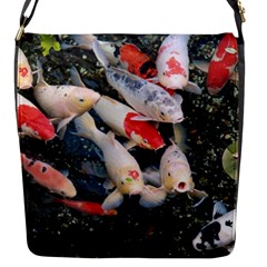 Koi Fish Nature Flap Closure Messenger Bag (s) by Ndabl3x