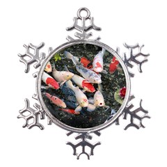 Koi Fish Nature Metal Large Snowflake Ornament