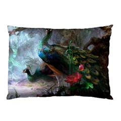 Peacock Art Painting Pillow Case by Ndabl3x