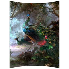 Peacock Art Painting Back Support Cushion by Ndabl3x