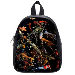 Shoal Of Koi Fish Water Underwater School Bag (small) by Ndabl3x