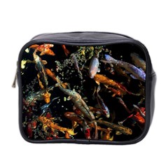 Shoal Of Koi Fish Water Underwater Mini Toiletries Bag (two Sides) by Ndabl3x