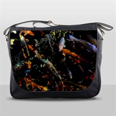 Shoal Of Koi Fish Water Underwater Messenger Bag by Ndabl3x