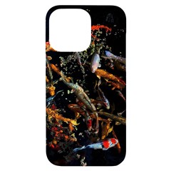 Shoal Of Koi Fish Water Underwater Iphone 14 Pro Max Black Uv Print Case by Ndabl3x