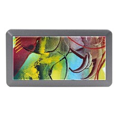 Detail Of A Bright Abstract Painted Art Background Texture Colors Memory Card Reader (mini) by Ndabl3x