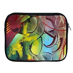 Detail Of A Bright Abstract Painted Art Background Texture Colors Apple Ipad 2/3/4 Zipper Cases by Ndabl3x