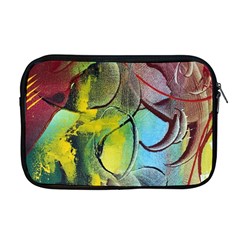 Detail Of A Bright Abstract Painted Art Background Texture Colors Apple Macbook Pro 17  Zipper Case by Ndabl3x