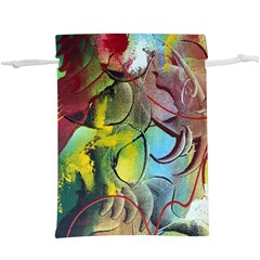 Detail Of A Bright Abstract Painted Art Background Texture Colors Lightweight Drawstring Pouch (xl) by Ndabl3x