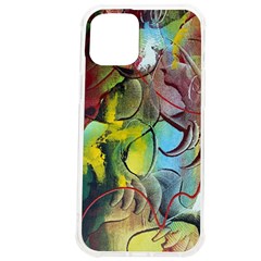 Detail Of A Bright Abstract Painted Art Background Texture Colors Iphone 12 Pro Max Tpu Uv Print Case by Ndabl3x