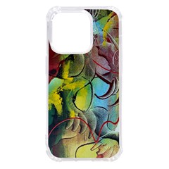 Detail Of A Bright Abstract Painted Art Background Texture Colors Iphone 14 Pro Tpu Uv Print Case by Ndabl3x