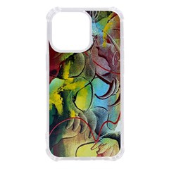 Detail Of A Bright Abstract Painted Art Background Texture Colors Iphone 13 Pro Tpu Uv Print Case