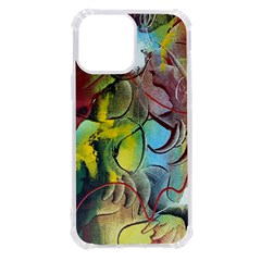 Detail Of A Bright Abstract Painted Art Background Texture Colors Iphone 13 Pro Max Tpu Uv Print Case by Ndabl3x