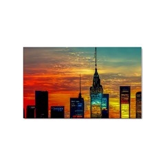 New York City Skyline Usa Sticker (rectangular) by Ndabl3x