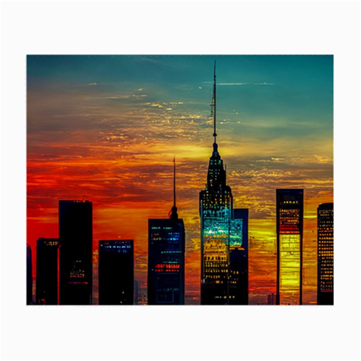 New York City Skyline Usa Small Glasses Cloth