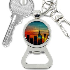 New York City Skyline Usa Bottle Opener Key Chain by Ndabl3x