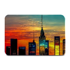 New York City Skyline Usa Plate Mats by Ndabl3x