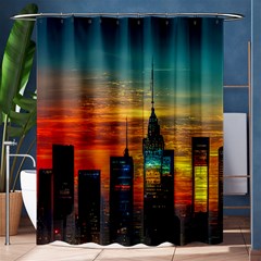 New York City Skyline Usa Shower Curtain 60  X 72  (medium)  by Ndabl3x