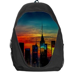 New York City Skyline Usa Backpack Bag by Ndabl3x