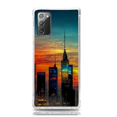 New York City Skyline Usa Samsung Galaxy Note 20 Tpu Uv Case by Ndabl3x