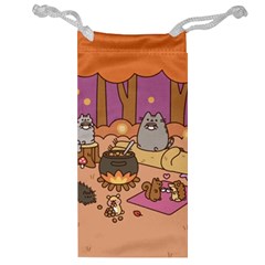 Pusheen Cute Fall The Cat Jewelry Bag by Ndabl3x