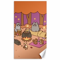 Pusheen Cute Fall The Cat Canvas 40  X 72  by Ndabl3x