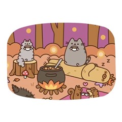 Pusheen Cute Fall The Cat Mini Square Pill Box by Ndabl3x