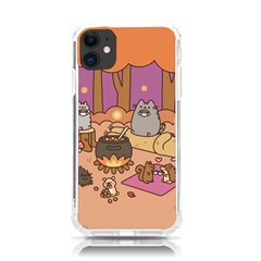 Pusheen Cute Fall The Cat Iphone 11 Tpu Uv Print Case by Ndabl3x