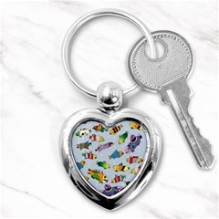 Fish Ocean Sea Water Diving Blue Key Chain (heart) by Ndabl3x