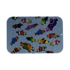 Fish Ocean Sea Water Diving Blue Open Lid Metal Box (silver)  