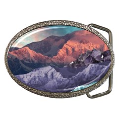 Adventure Psychedelic Mountain Belt Buckles by Ndabl3x