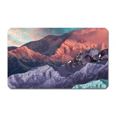 Adventure Psychedelic Mountain Magnet (rectangular) by Ndabl3x