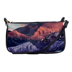 Adventure Psychedelic Mountain Shoulder Clutch Bag by Ndabl3x