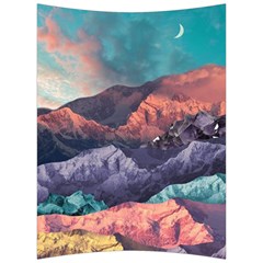 Adventure Psychedelic Mountain Back Support Cushion by Ndabl3x