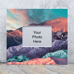 Adventure Psychedelic Mountain White Wall Photo Frame 5  X 7  by Ndabl3x