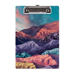 Adventure Psychedelic Mountain A5 Acrylic Clipboard by Ndabl3x