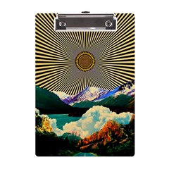 Surreal Art Psychadelic Mountain A5 Acrylic Clipboard by Ndabl3x