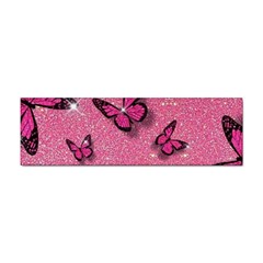 Pink Glitter Butterfly Sticker (bumper)