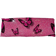 Pink Glitter Butterfly Body Pillow Case Dakimakura (two Sides) by Ndabl3x